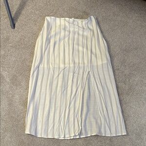 Blu Pepper Cream and Tan A-Line Skirt